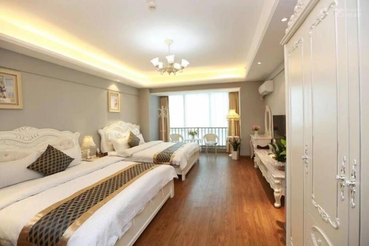 Deluxe-Apartment (Twin Room) | Verdunkelungsvorhänge, kostenloses WLAN, Bettwäsche