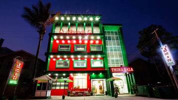 Front of property - evening/night