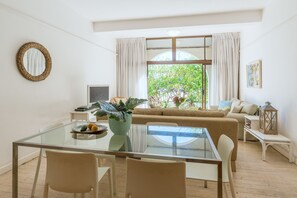 Premium Condo, 2 Bedrooms, Sea View | Living area | Flat-screen TV