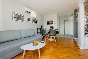 Comfort Apartment, 1 Bedroom, Balcony | Living area | Flat-screen TV - ShortStayPoland Mokotowska - B60 (Warsaw)