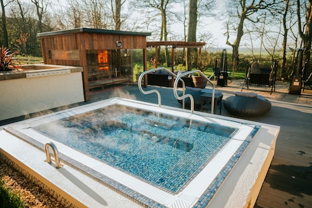 Couples treatment rooms, sauna, hot tub, steam room, body treatments. The Spa Hotel at Ribby Hall Village