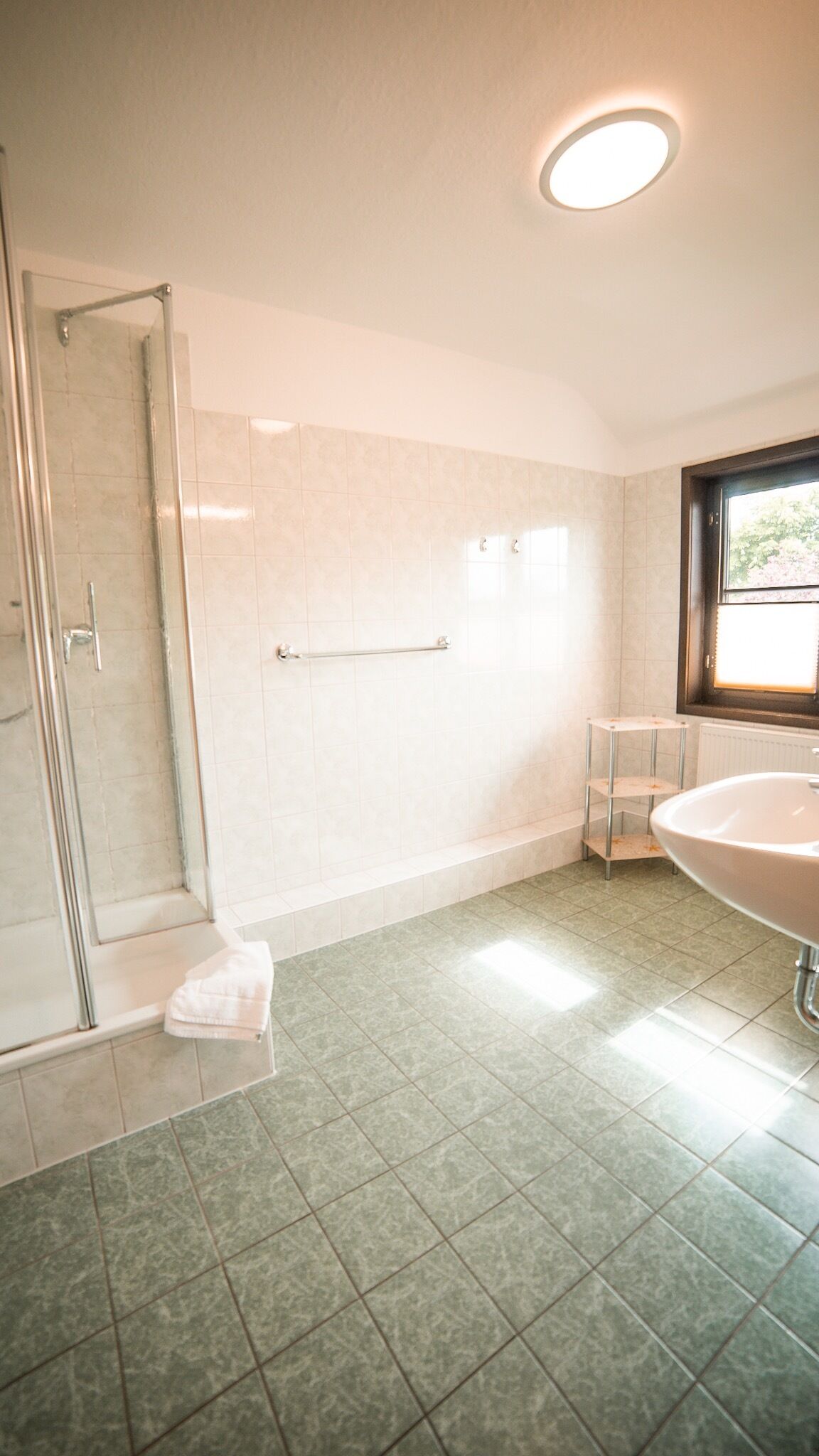comfort plus double room | bathroom | shower, hair dryer, towels, soap