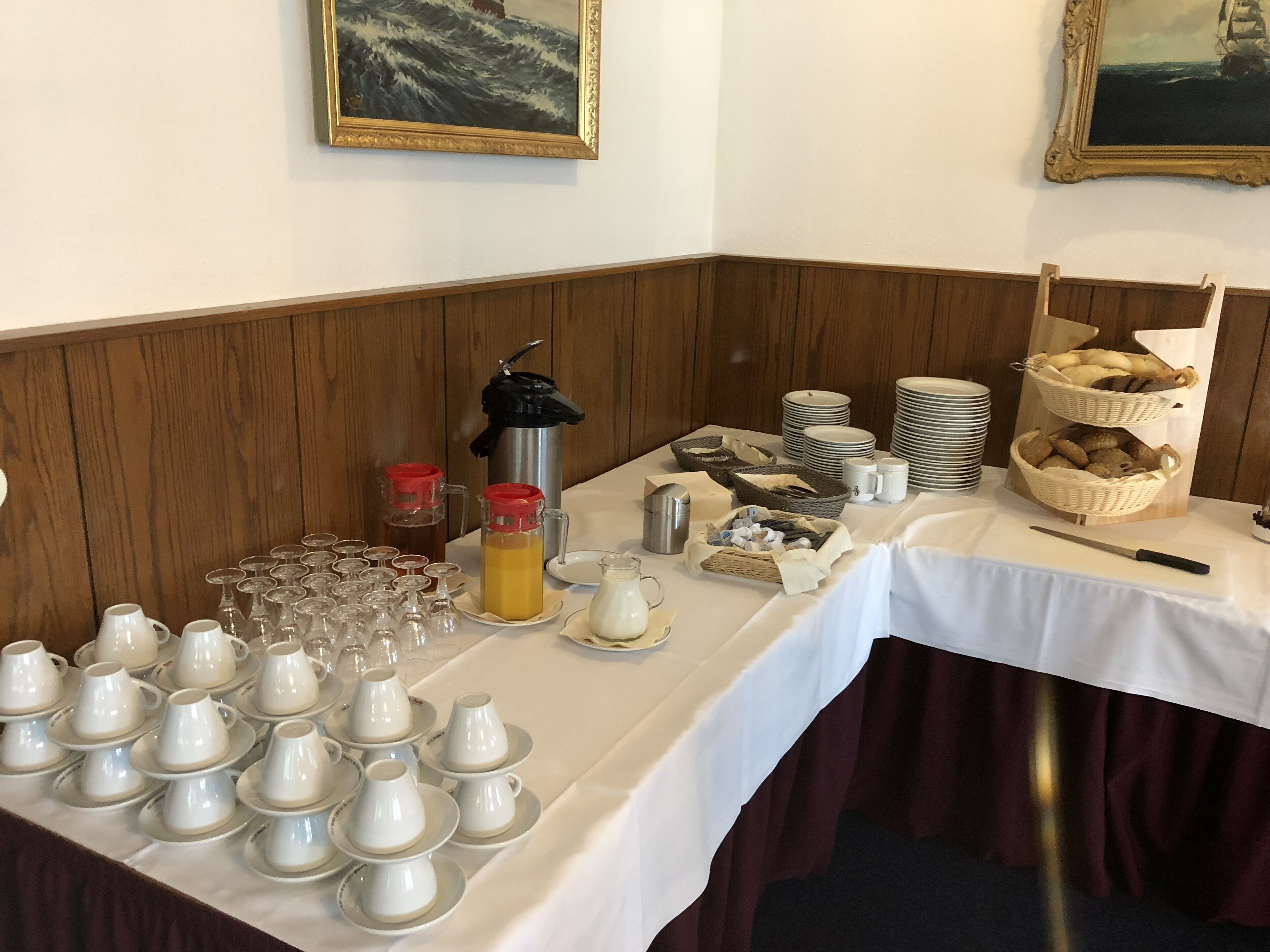 daily buffet breakfast (eur 9 per person)