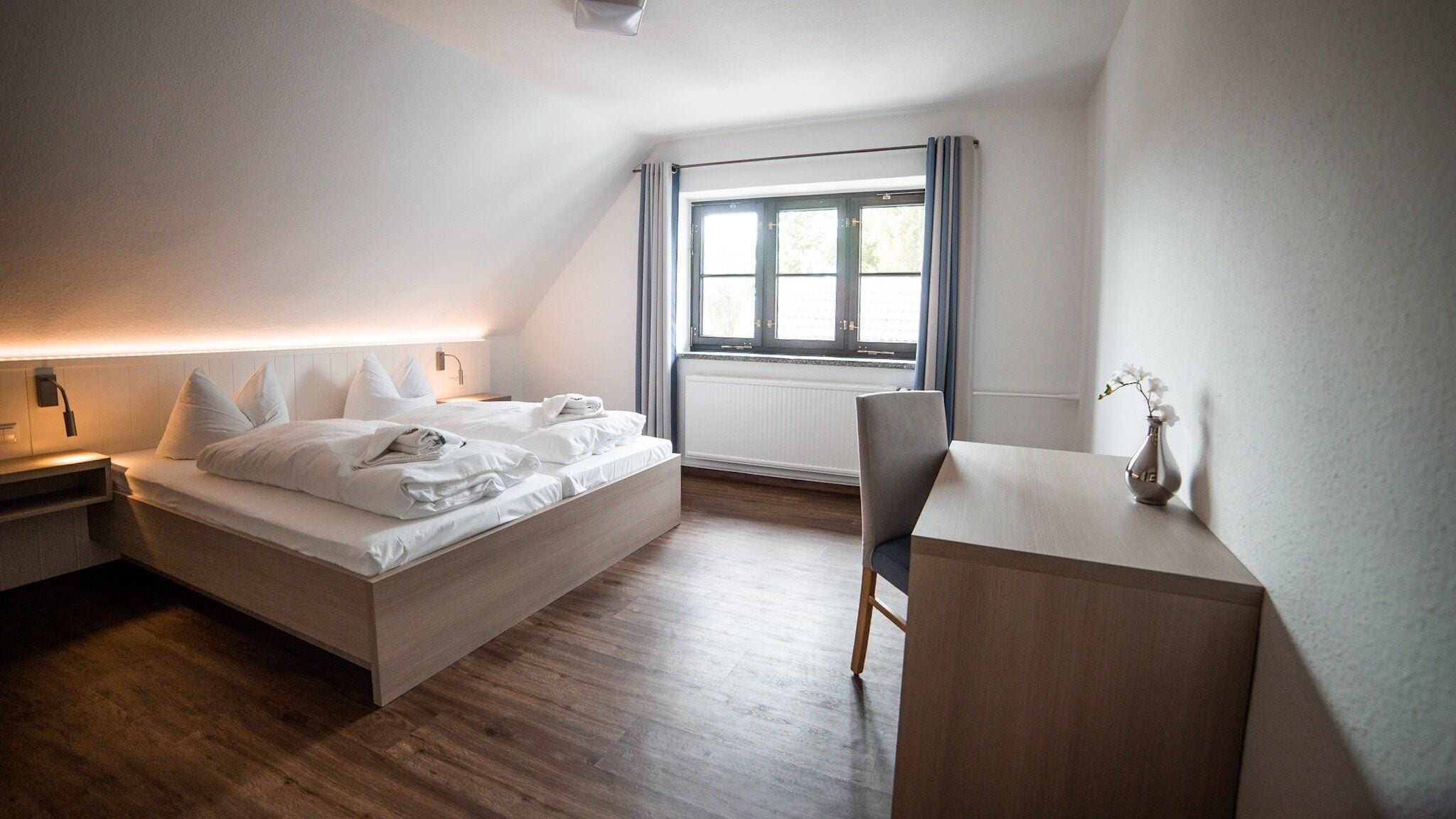 comfort plus double room | 1 bedroom, hypo-allergenic bedding, desk, blackout curtains