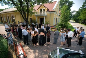 Outdoor wedding area