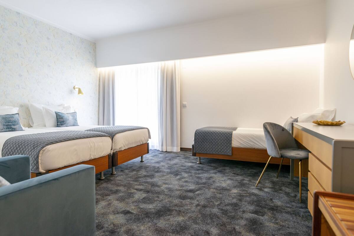 Iron/ironing board (on request), WiFi (free), bed sheets