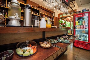 Free daily buffet breakfast
