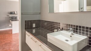 Basic Studio, 1 Double Bed, Accessible, City View | Bathroom sink - Senator Park Suite 9 (Cape Town)