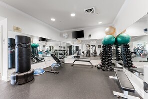 Condo, 2 habitaciones | Sala de fitness