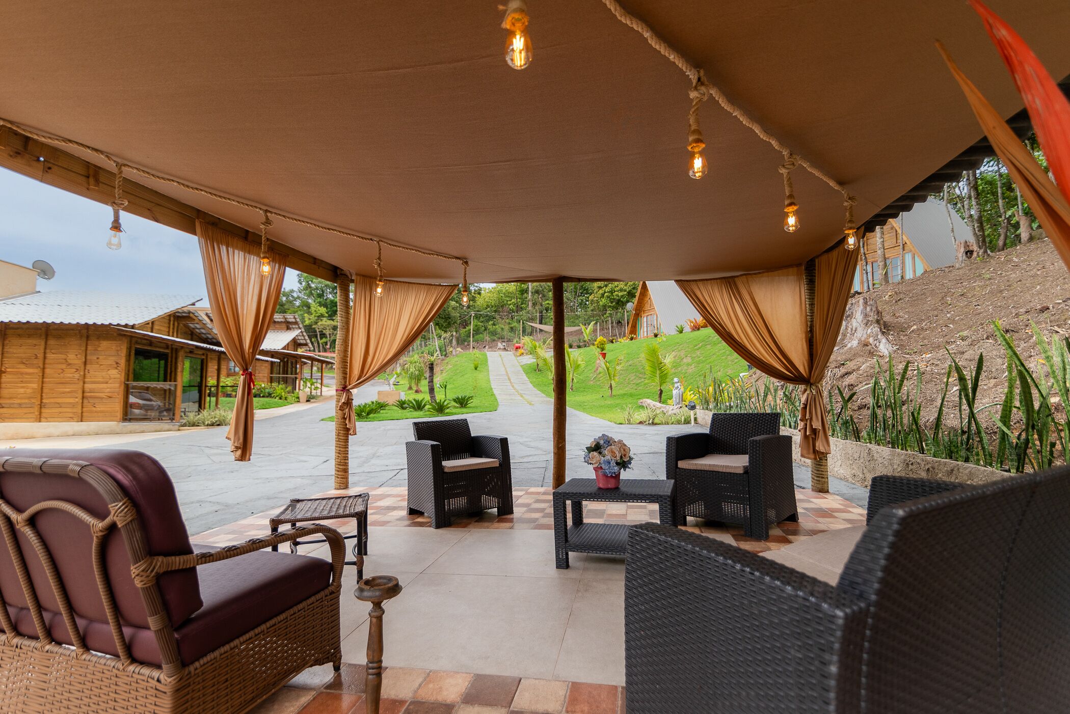 Opções para refeição no quarto