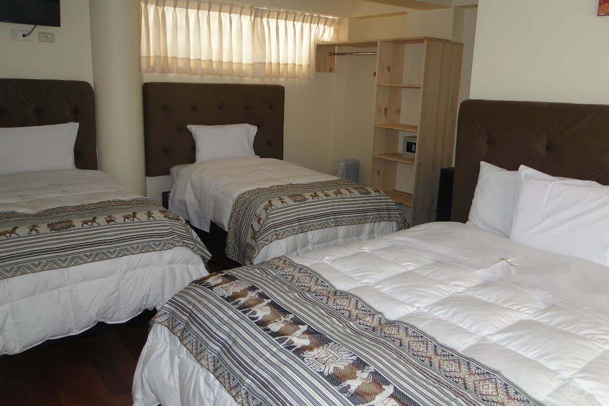 triple room, private bathroom | 1 bedroom, down duvets, memory-foam beds, in-room safe
