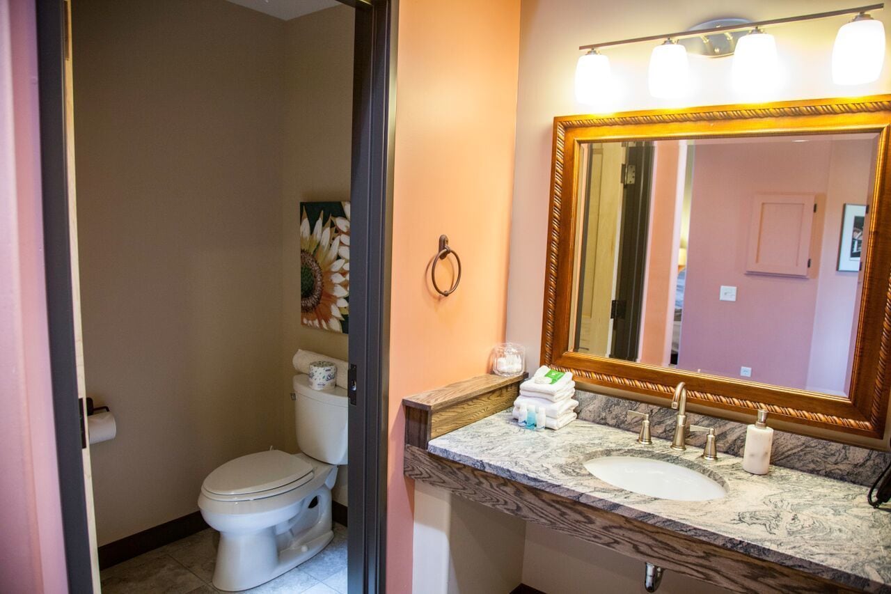 design suite, multiple beds, non smoking (sandbar vista #1) | bathroom | shower, free toiletries, hair dryer, towels