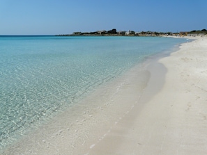 Vlak bij het strand