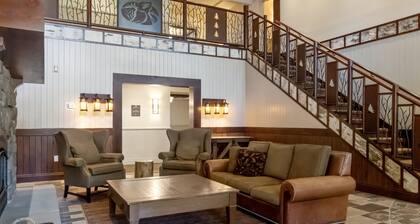Condo de luxe 3BR / 2bth avec étang de patinage sur glace, piscine chauffée, marche jusqu'à l'ascenseur et village