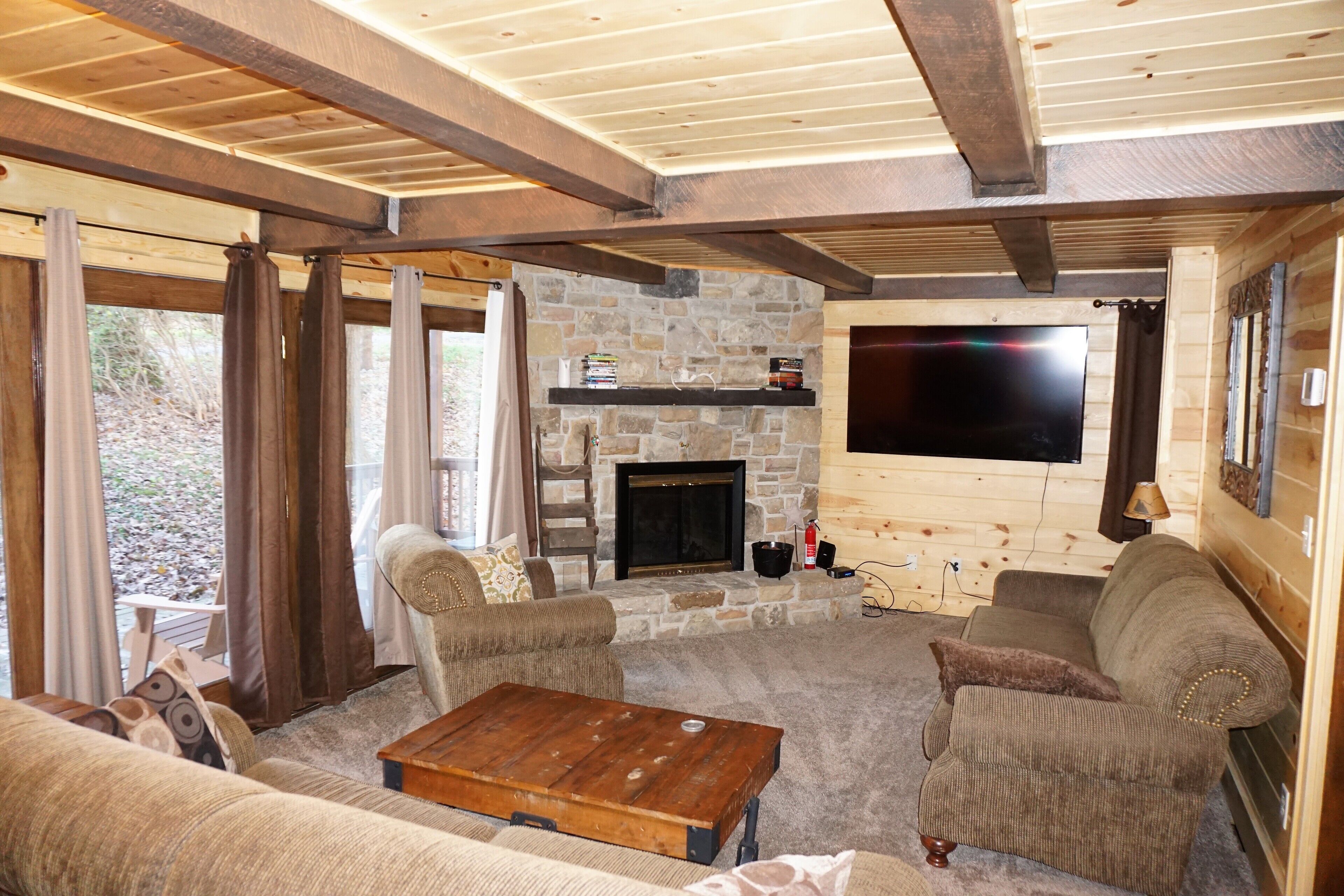 TV connectée, cheminée