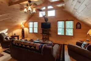 Fireplace, DVD player