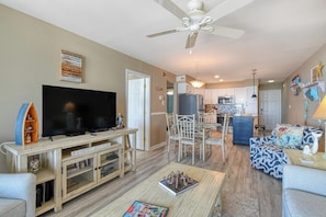 TV, DVD player - Sea Watch VIII 102 - Two Bedroom, Two Bath Oceanfront Condo (Garden City Beach)