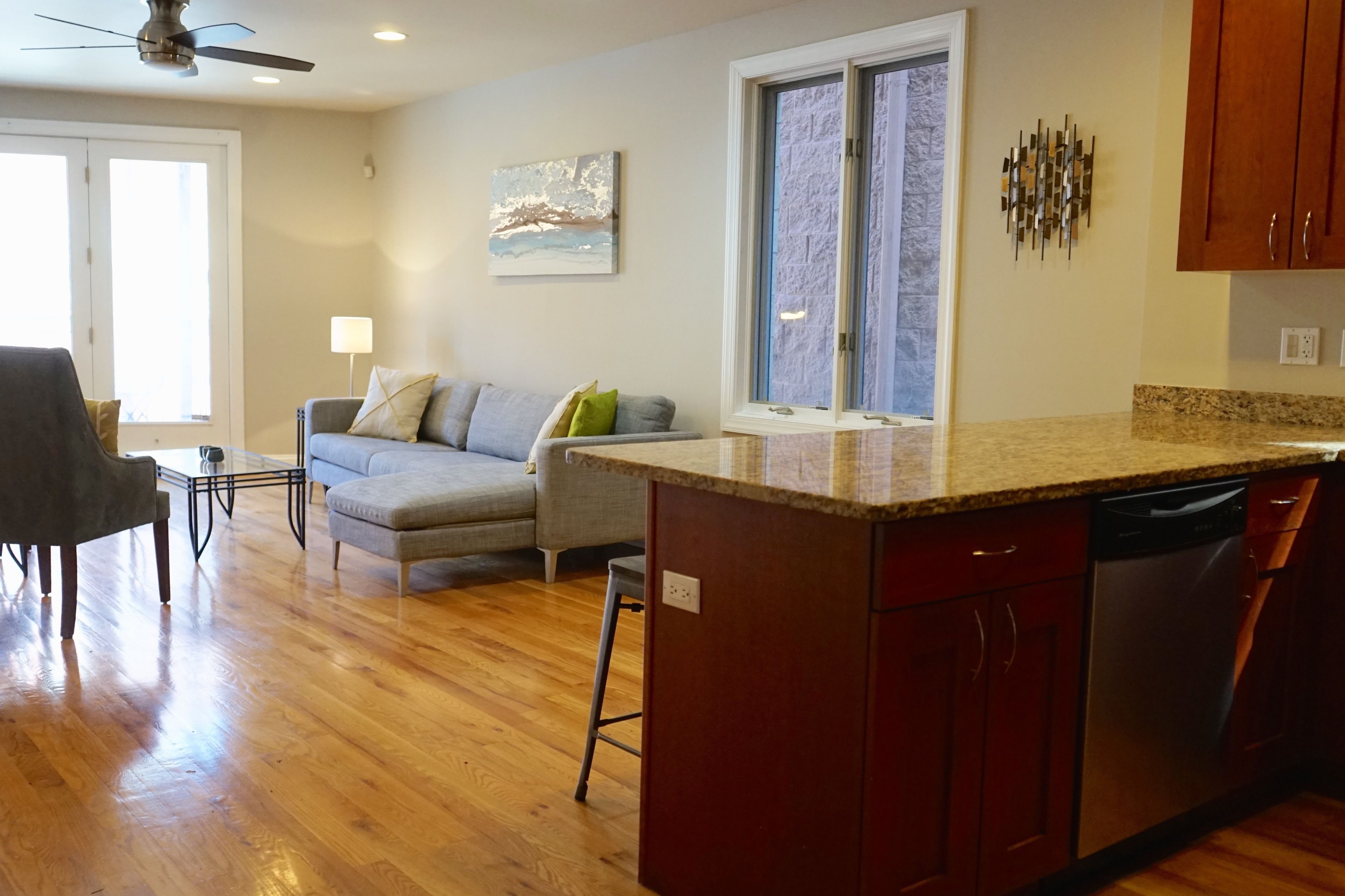 Business Apartment, Balcony, City View | Living area | LED TV
