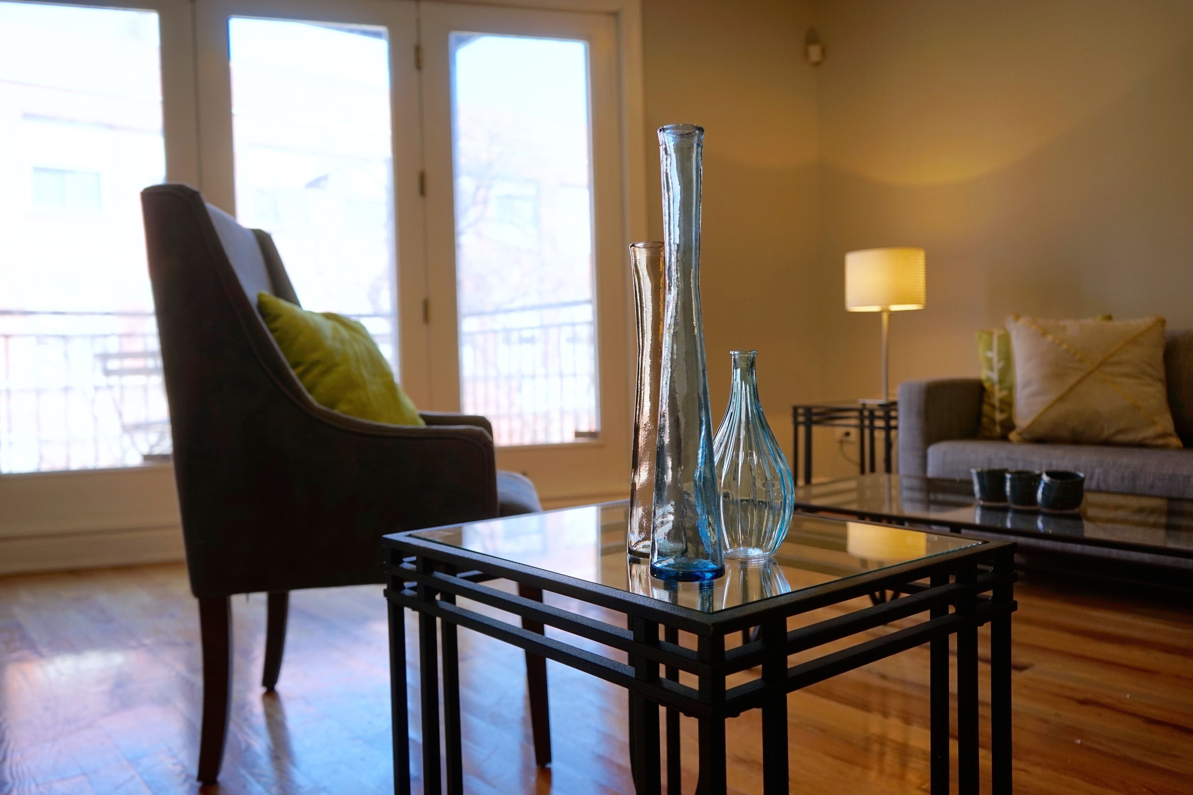 Business Apartment, Balcony, City View | Living room | LED TV