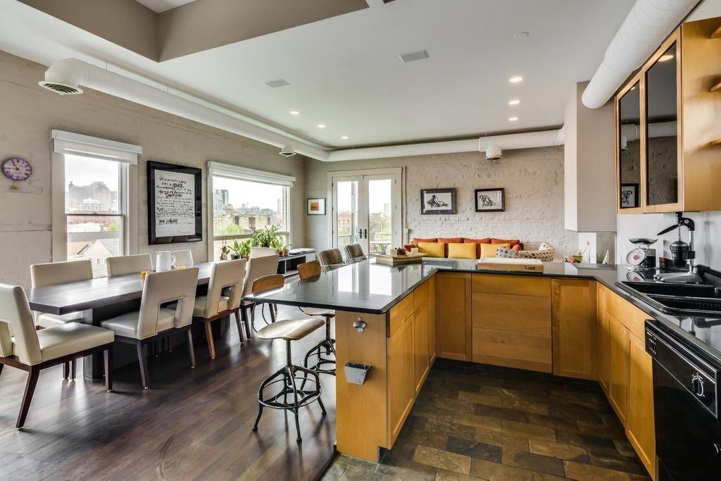 Luxury Penthouse, Balcony, City View | Private kitchen | Fridge, microwave, oven, stovetop