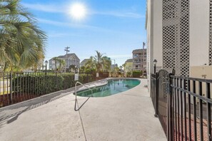 Outdoor pool - OCEAN VIEW  , SANDY SHORES 11, CLEAN FAMILY, Balcony, pool, Elevator. 2 bedroom (Murrells Inlet)