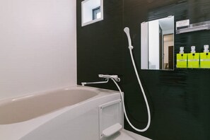 Standard Apartment, Non Smoking | Bathroom | Separate tub and shower, deep soaking tub, free toiletries, hair dryer - Forest Terrace Tenjin Minami (Fukuoka)