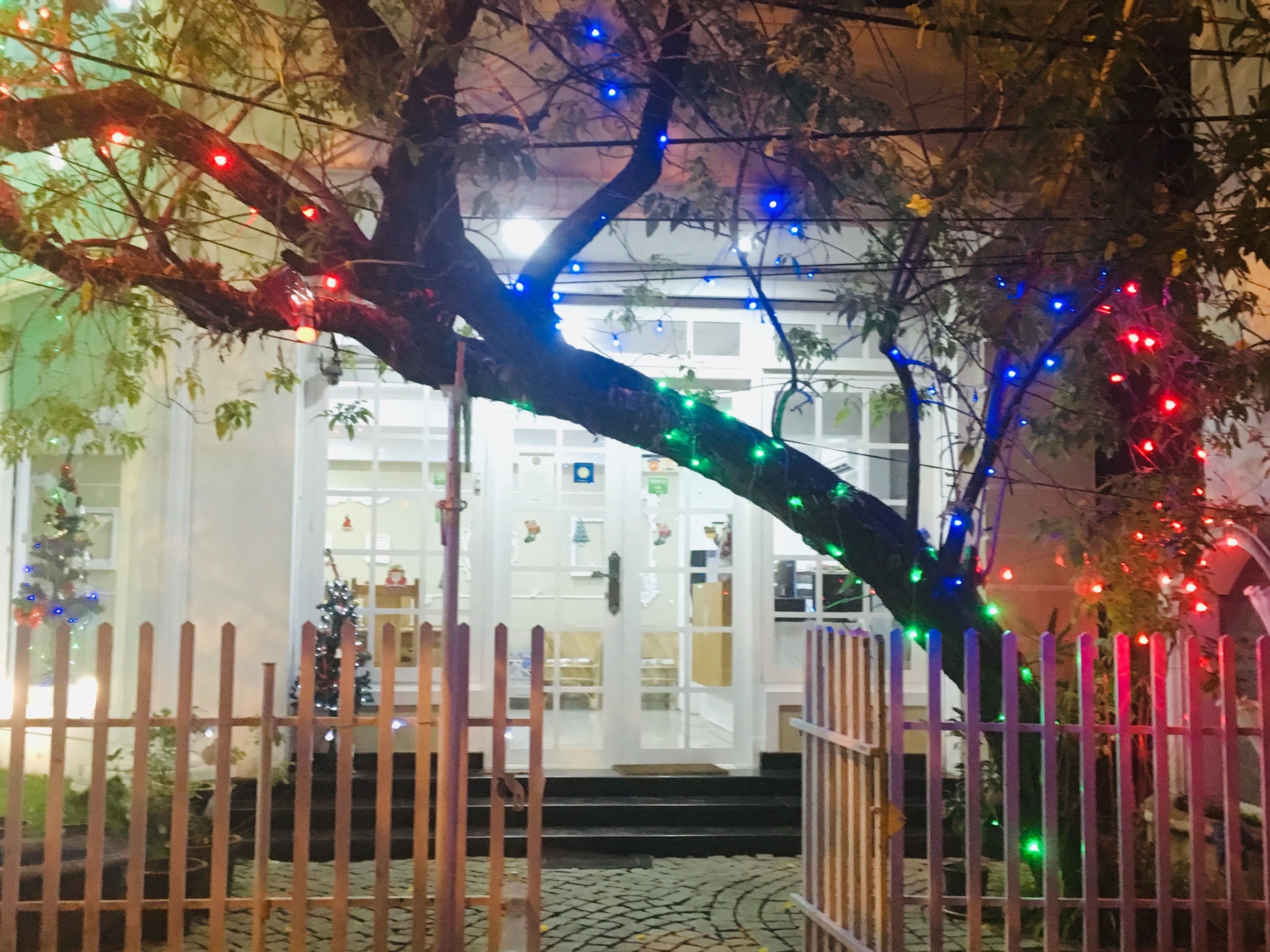 front of property – evening/night