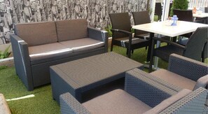 Terrace/patio - Hostal Bonavista (Blanes)
