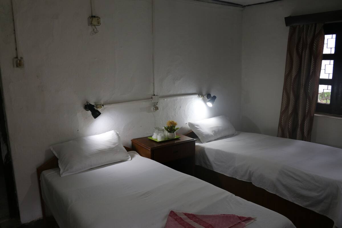Habitación estándar con 2 camas individuales, 2 camas individuales | Camas con efecto memoria, escritorio y espacio para trabajar con laptop