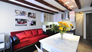 Apartment, 2 Bedrooms | Living area | LCD TV
