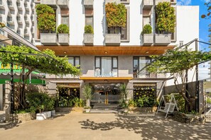 Overnatningsstedets facade