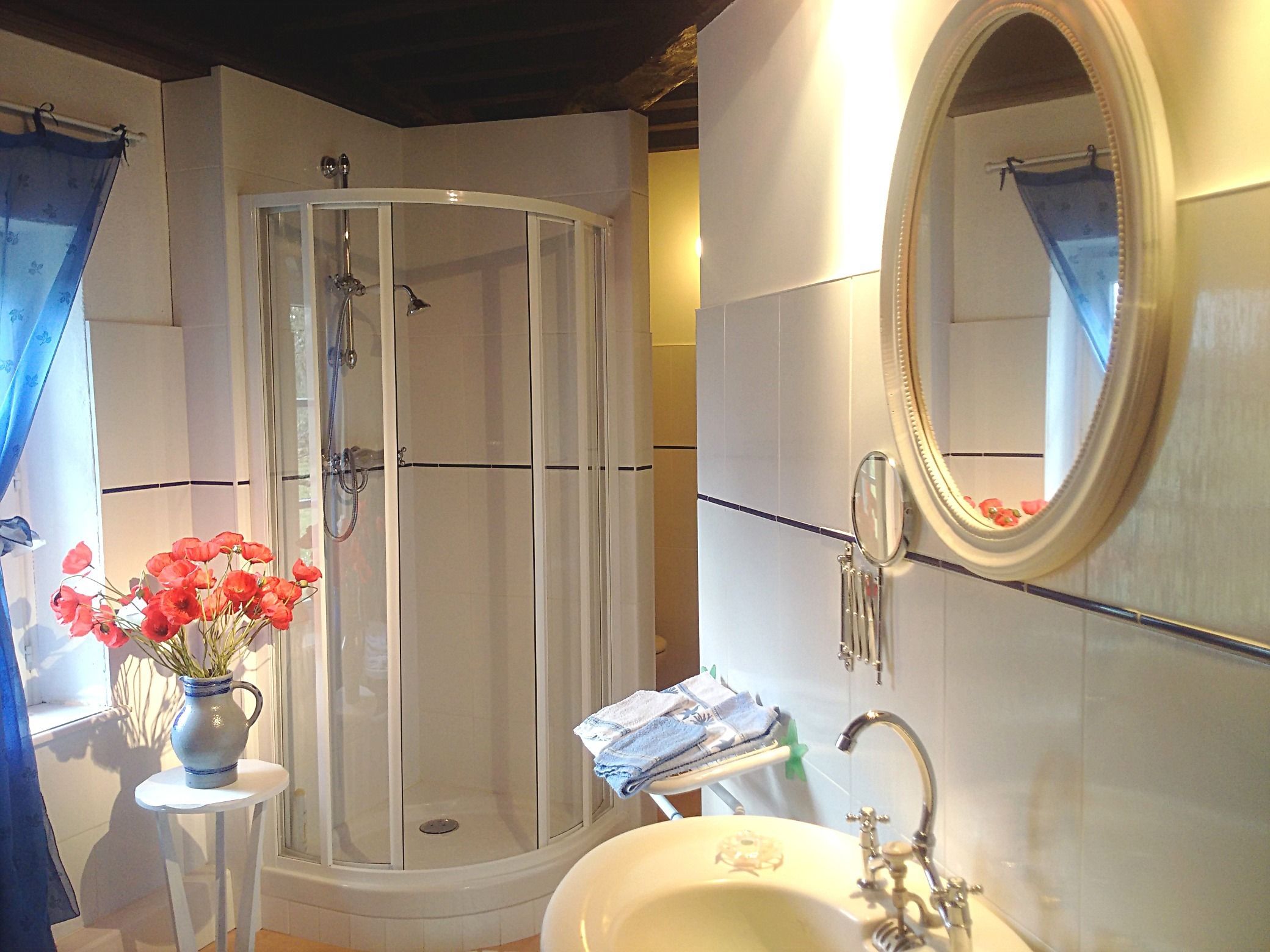 Chambre Double Confort | Douche de la salle de bain