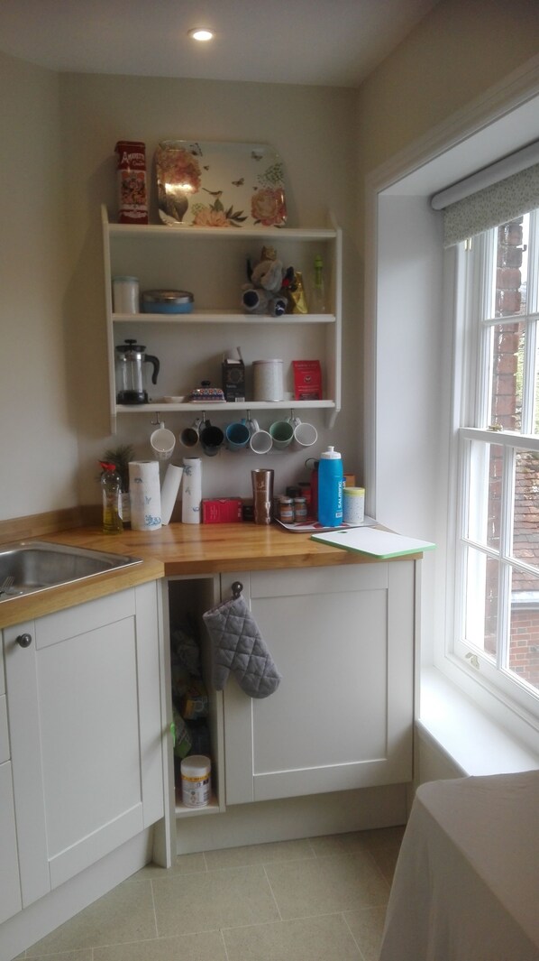 Fridge, microwave, coffee/tea maker - Panoramic View of Winchester Cathedral (Winchester)