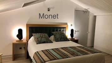 Double Room, Terrace (Monet) | Premium bedding, memory foam beds, soundproofing, iron/ironing board