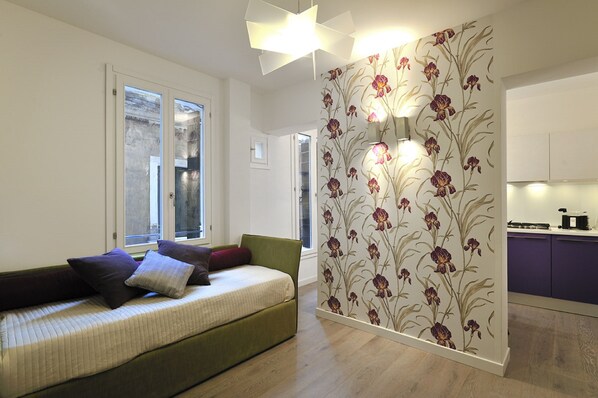 Apartment, 2 Bedrooms | Living area | TV - Cipriani (Venice)