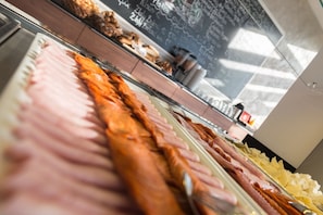 Free daily buffet breakfast