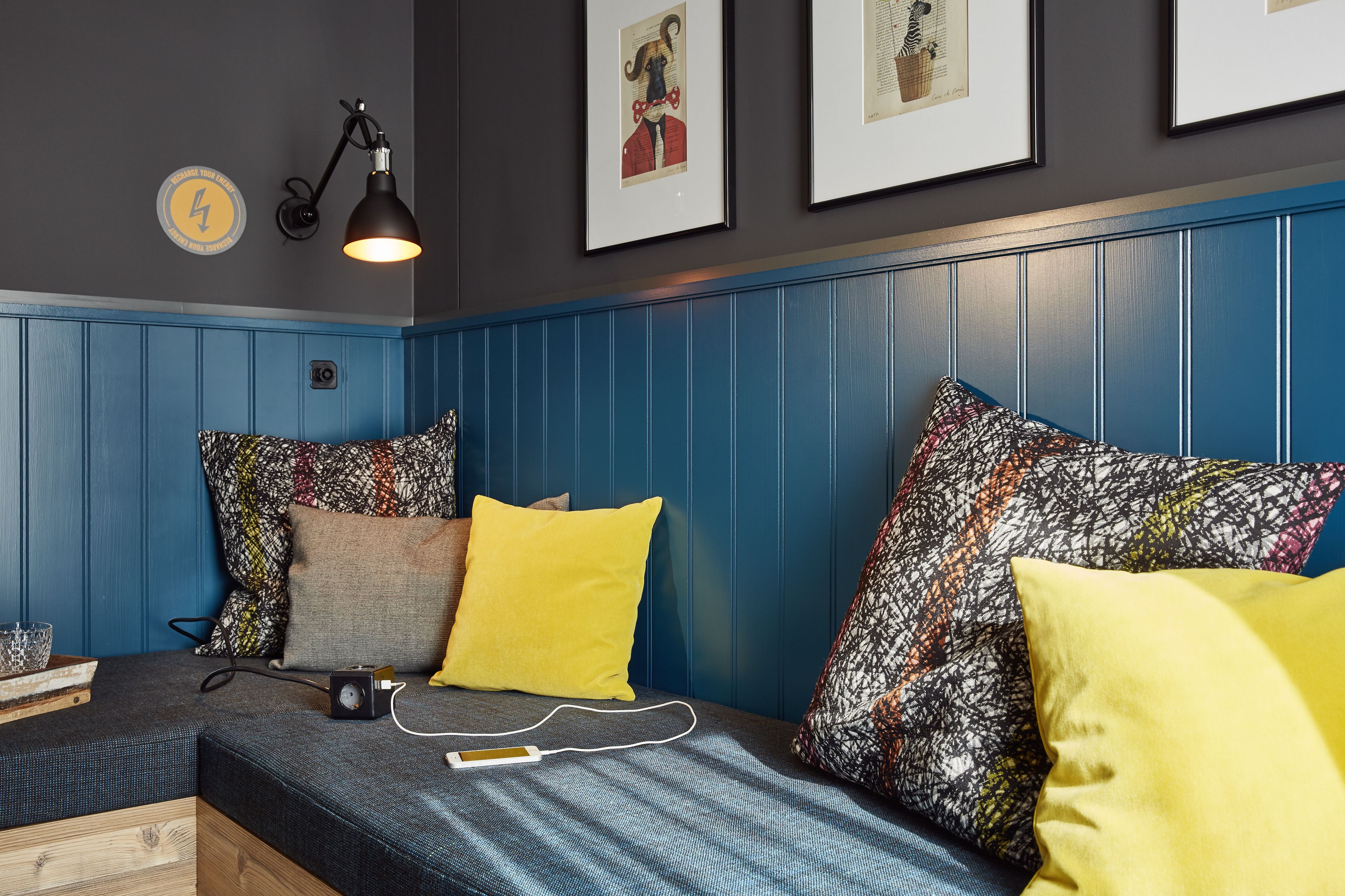 43-inch Smart TV with cable channels, TV, books