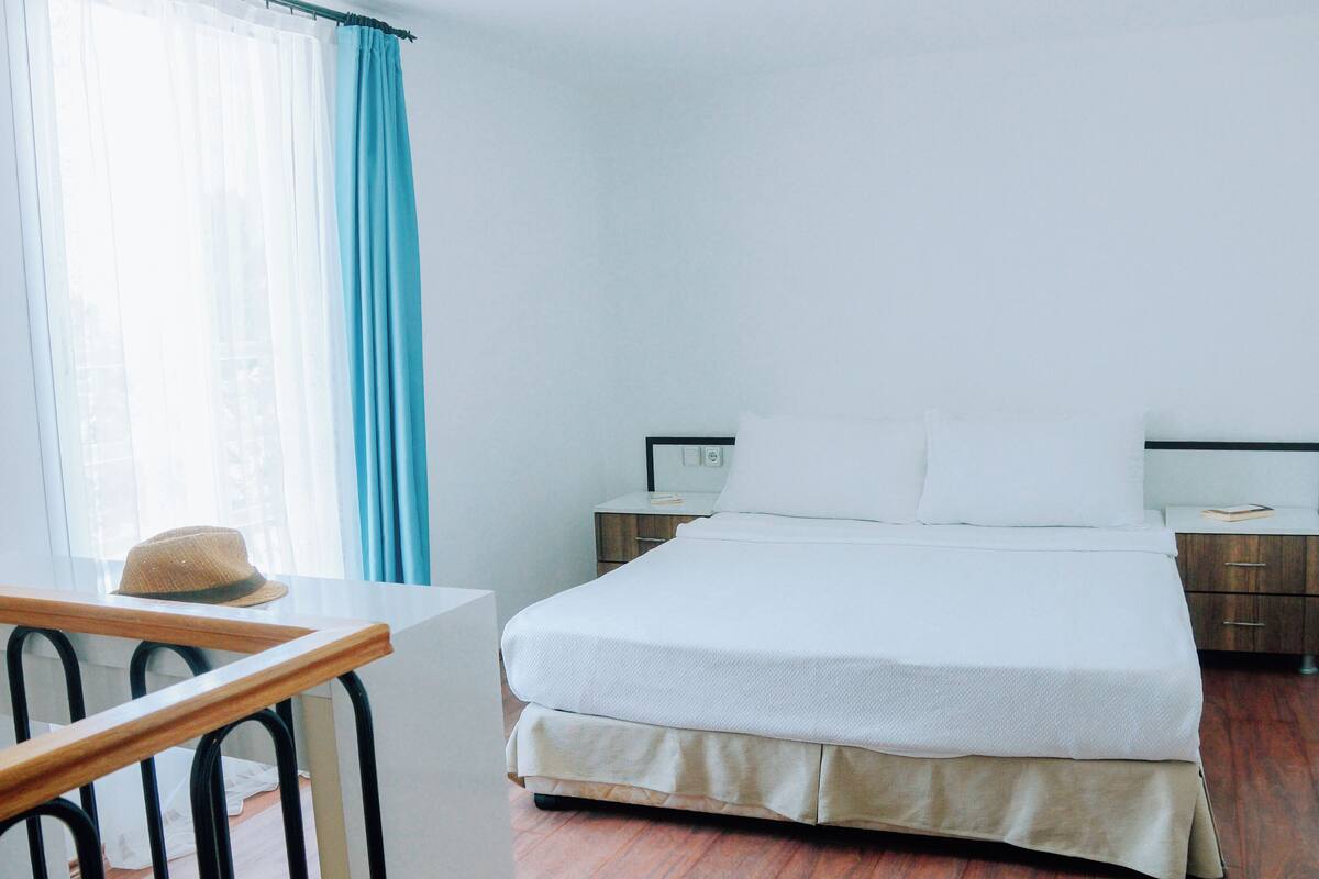 Vela Standart Dublex Garden View | Masa, ücretsiz kablosuz İnternet, çarşaf takımı 