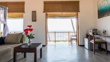 Suíte panorâmica | 1 quarto, roupas de cama premium, frigobar, cofres nos quartos