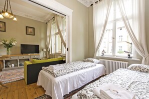 Apartment | 1 Schlafzimmer, Bügeleisen/Bügelbrett, Babybetten, kostenloses WLAN