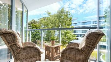 Deluxe Apartment, 1 Bedroom, Partial Sea View | View from room