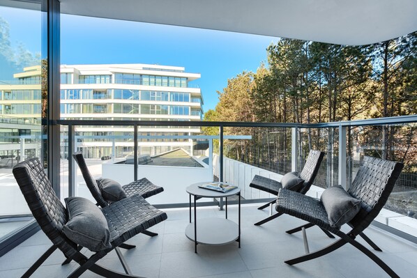 Deluxe Apartment, 2 Bedrooms, Partial Sea View | Balcony - Dune Resort Mielno - B (Mielno)