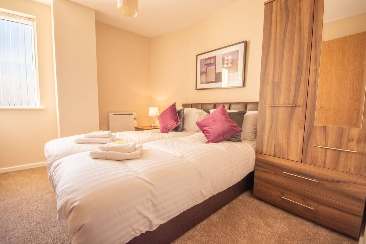 Premium bedding, iron/ironing board, cots/infant beds, free WiFi