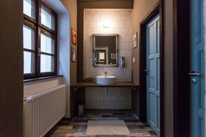 Shower, hair dryer