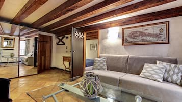 Apartment, 1 Bedroom | Living area | Flat-screen TV