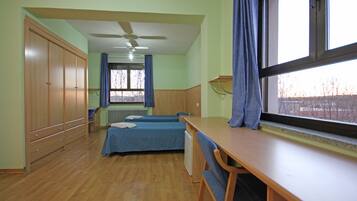 Habitación con 2 camas individuales | Caja fuerte, escritorio, camas supletorias y wifi gratis