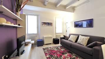 Apartment, 2 Bedrooms | Living area | TV