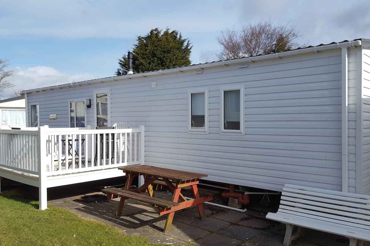Deluxe Mobile Home, 3 Bedrooms (Tiggs) | Teres/patio