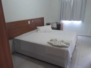 Desk, blackout curtains, free WiFi, bed sheets