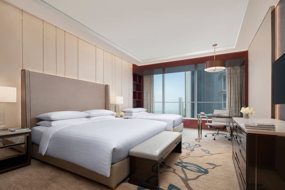 Premium bedding, free minibar, in-room safe, individually decorated